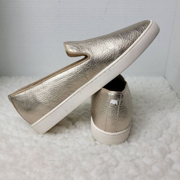 Birdies The Swift Women's Sneaker Size 7 Gold Leather Slip On Shoes SWF-GLD-0 - Picture 5 of 10